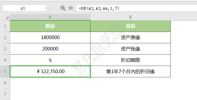wps中db函數怎么用