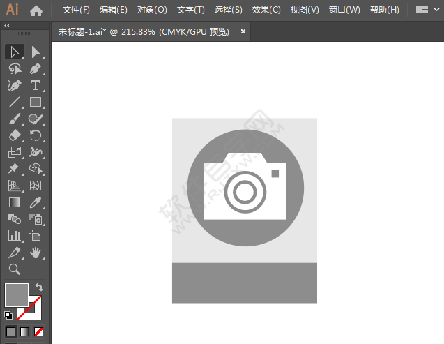 攝影店標(biāo)識圖標(biāo)繪制