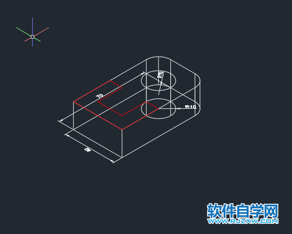 CAD倒角差集實體練習