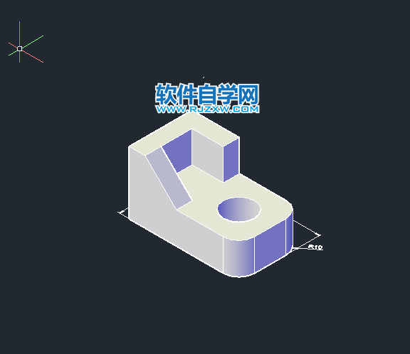CAD倒角差集實體練習