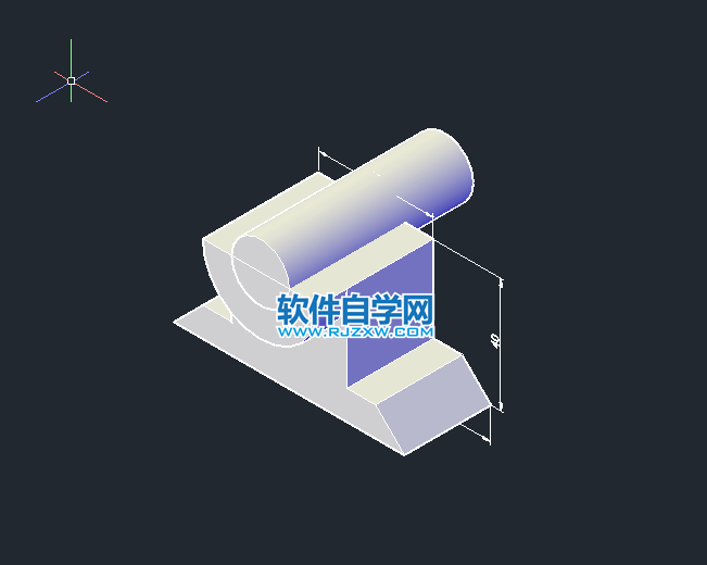 CAD拉伸差集繪制實體