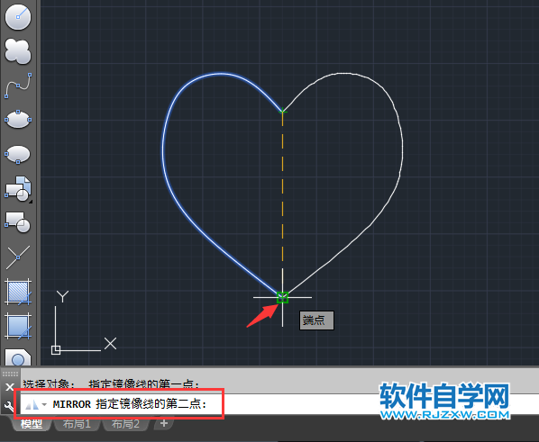 cad怎么鏡像復制