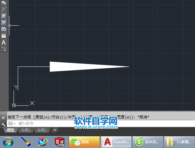 cad多段線半寬使用方法