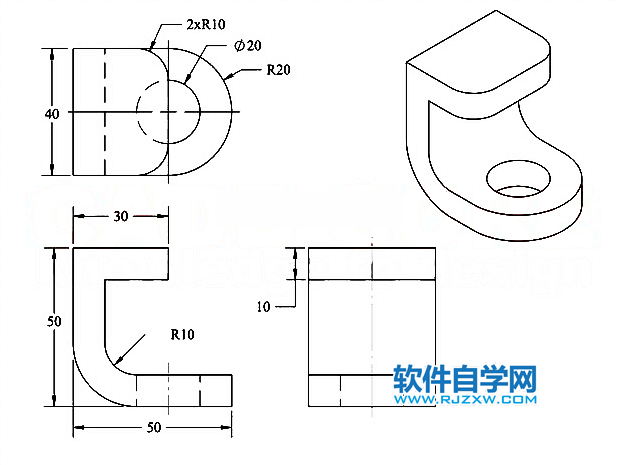 solidworks圓角零件的繪制方法