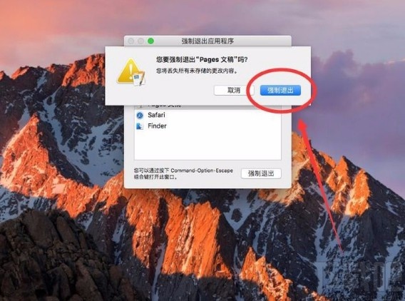 macOS系統強制退出程序的方法
