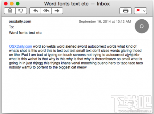 Mac OS X中的郵件字體大小怎么改？Mac OS X郵件字體大小修改方法