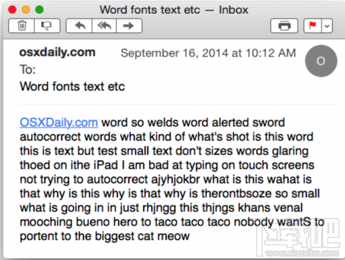 Mac OS X中的郵件字體大小怎么改？Mac OS X郵件字體大小修改方法