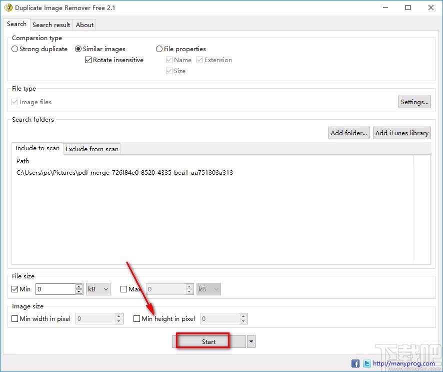 Duplicate Image Remover Free清理重復圖片的方法
