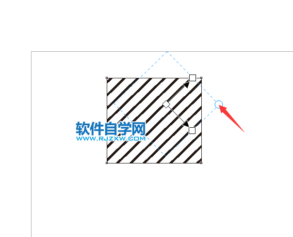 coreldraw2020矩形填充斜線的方法