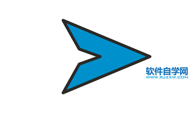 CorelDRAW2020設(shè)計(jì)一個發(fā)送圖標(biāo)