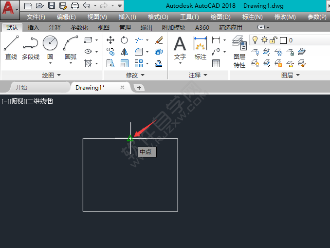 cad中點捕捉設置