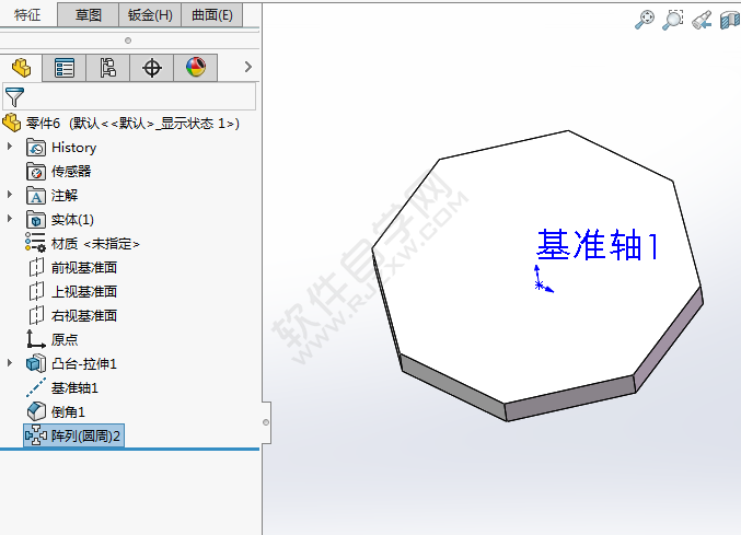 solidworks倒角怎么陣列