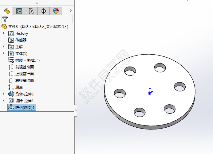 solidworks圓周陣列怎么使用