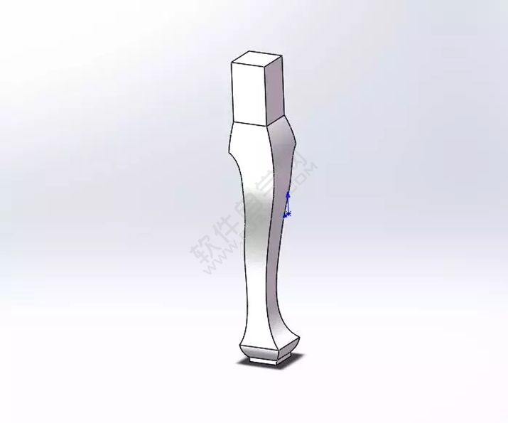 solidWorks建模練習拉伸切除一張桌子