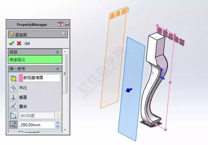 solidWorks建模練習拉伸切除一張桌子
