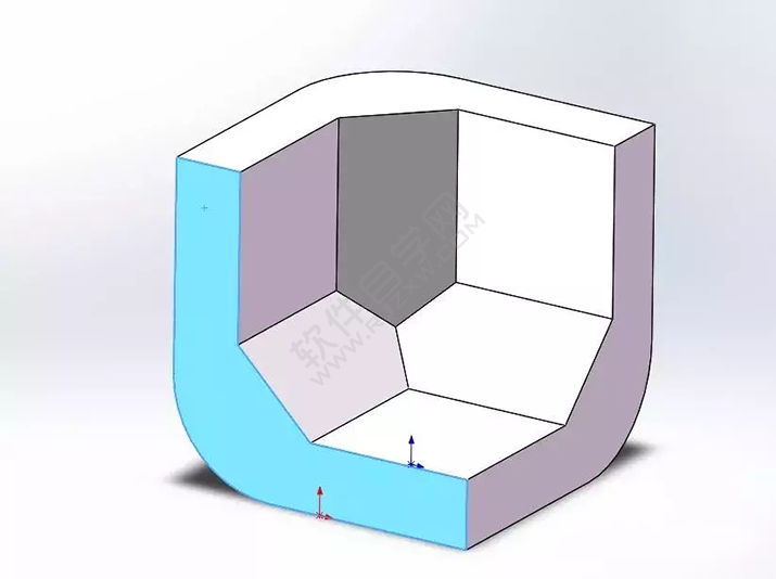 SolidWorks建模3D13-H01拉伸、圓角、倒角、基準軸、鏡像