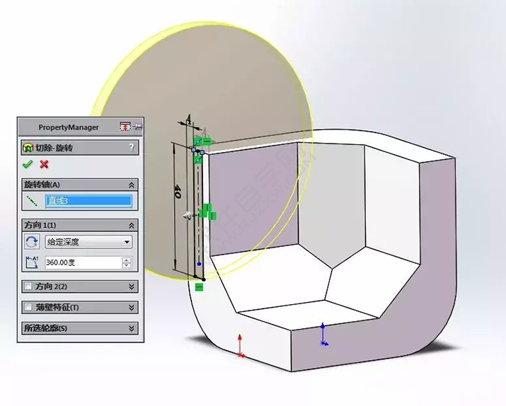 SolidWorks建模3D13-H01拉伸、圓角、倒角、基準軸、鏡像