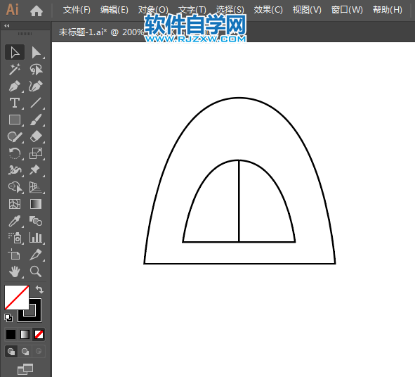戶外裝備圖標用AI繪制的方法
