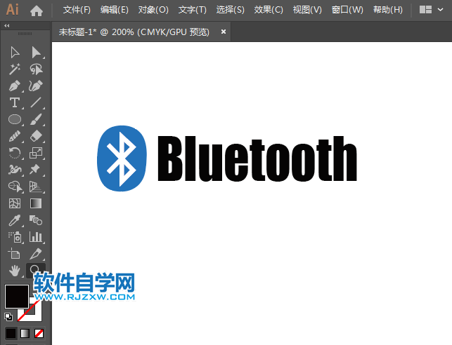 藍(lán)牙設(shè)備圖標(biāo)用AI繪制的方法
