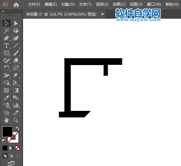 禁止伸出窗外標(biāo)志用AI設(shè)計的方法與步驟