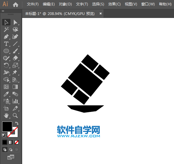 ai怎么繪制禁止碰到標(biāo)志