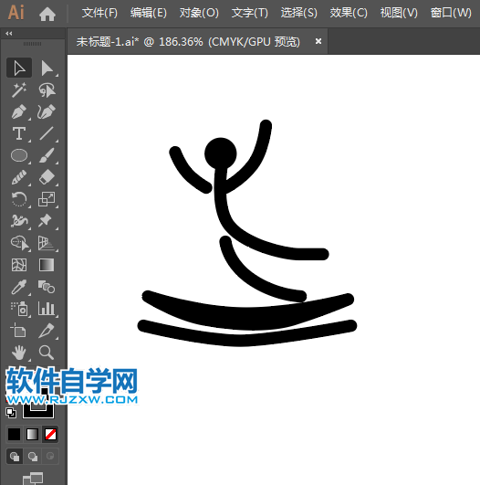 ai怎么設計蹦床運動標識