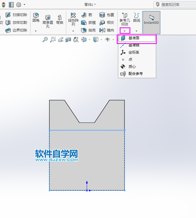 用solidworks繪制實體可以放樣特征完成