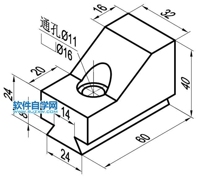 solidworks完全貫穿兩的切除方法，新手必學