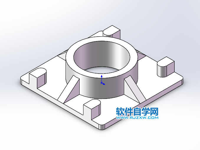 solidworks新手學習筋、陣列、拉伸練習