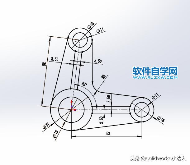 solidworks新手抓住關建點線就能輕松繪草圖