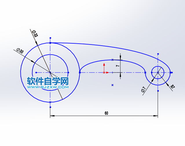 solidworks繪制草圖練習(xí)二