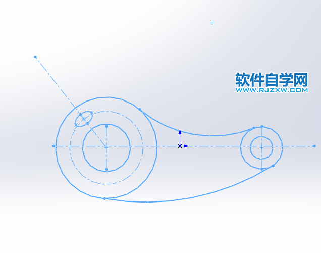 solidworks利用圓畫相切草圖