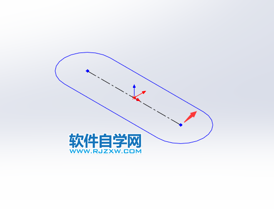 solidworks怎么畫中心點直槽口草圖