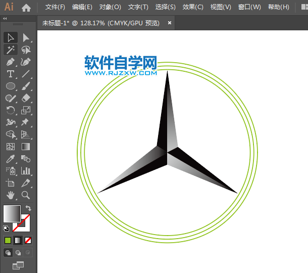 ai怎么設計奔馳圖標