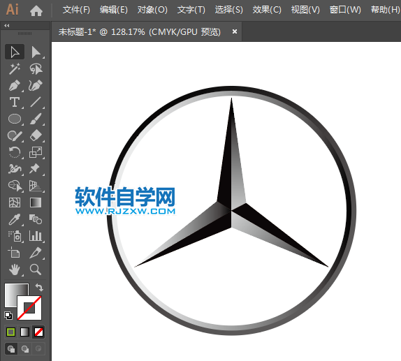 ai怎么設計奔馳圖標