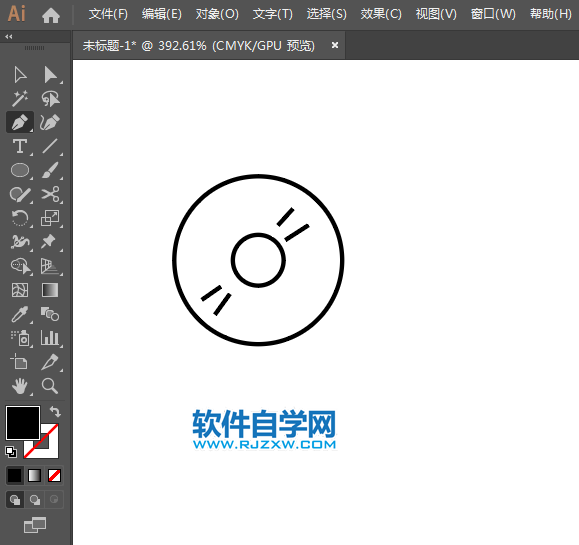 ai怎么設(shè)計(jì)音像APP圖標(biāo)