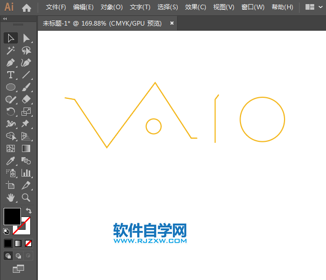 ai怎么設(shè)計(jì)索尼vaio標(biāo)志