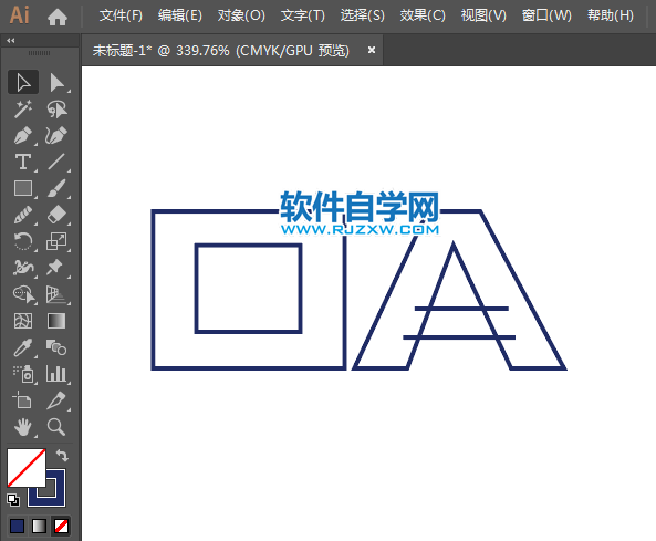 ai怎么設(shè)計CASIO標(biāo)志矢量圖