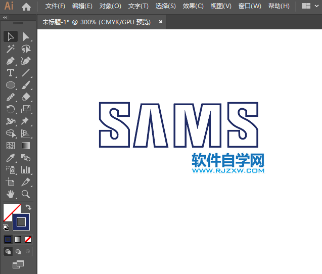 ai怎么設(shè)計(jì)三星標(biāo)志矢量圖