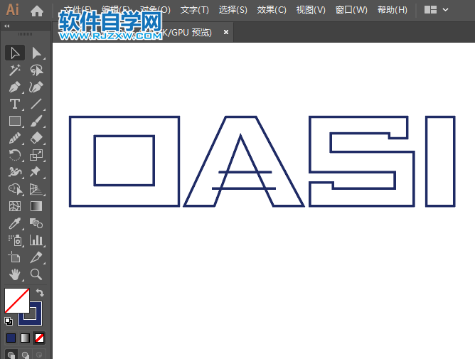ai怎么設(shè)計CASIO標(biāo)志矢量圖