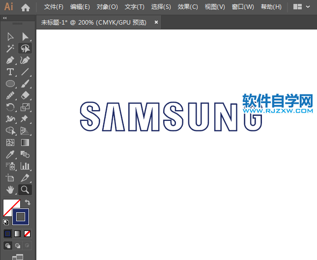 ai怎么設(shè)計(jì)三星標(biāo)志矢量圖