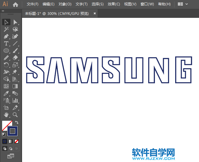 ai怎么設(shè)計(jì)三星標(biāo)志矢量圖