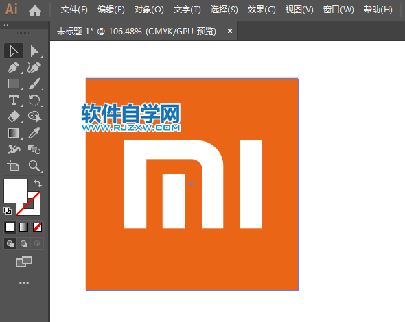 ai怎么畫小米圖標(biāo)