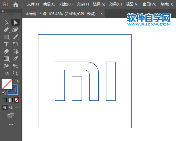 ai怎么畫小米圖標(biāo)