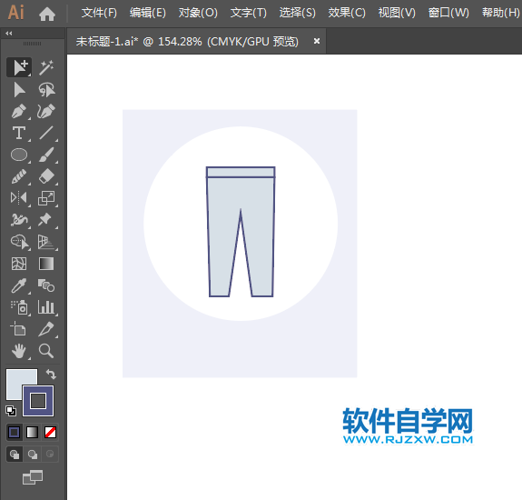 ai怎么畫牛仔褲圖標(biāo)
