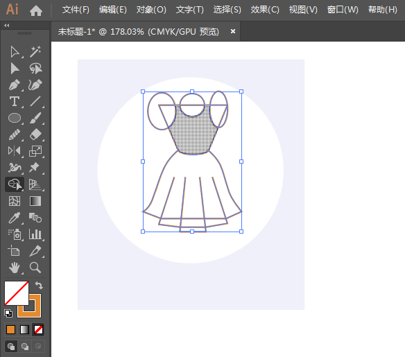 ai怎么設(shè)計連衣裙圖