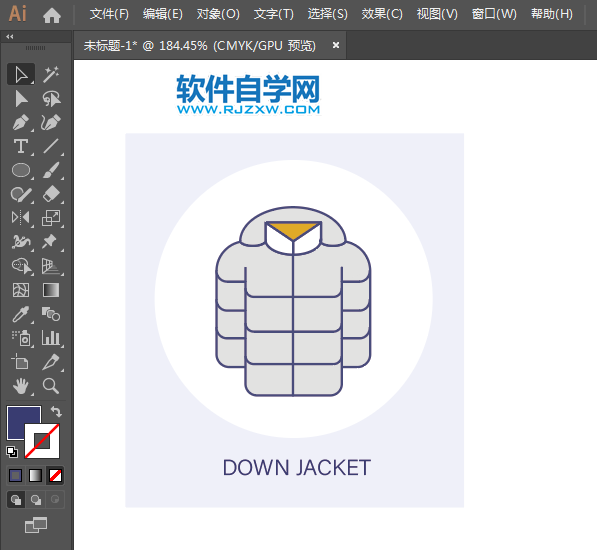 ai怎么設(shè)計(jì)鴨絨衣圖形