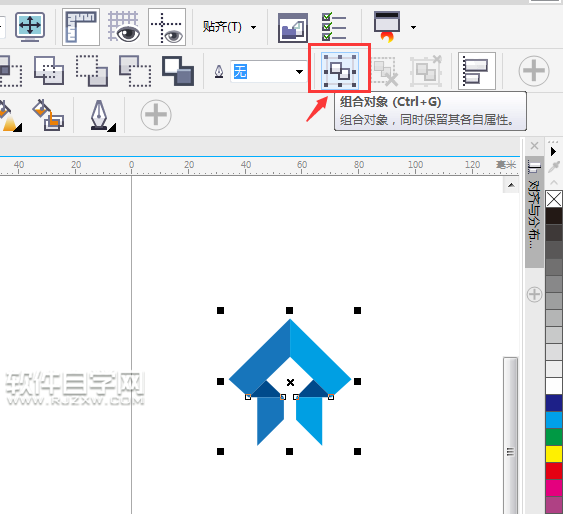 cdr如何在頁面居中