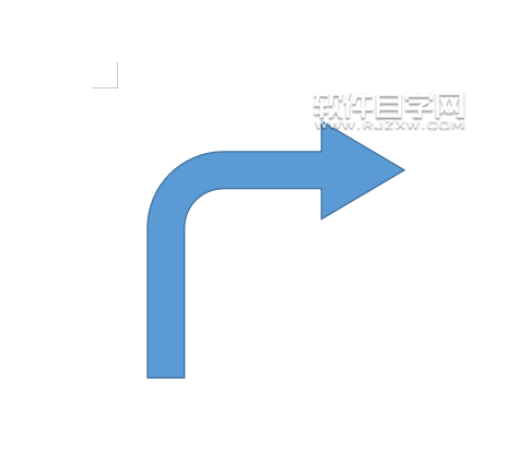 wps怎么畫圓角右箭頭圖形