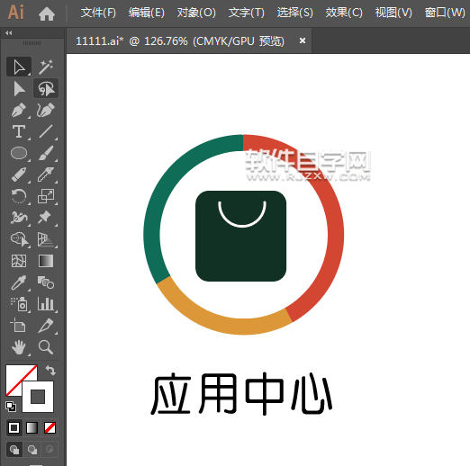 ai怎么畫應用中心圖標